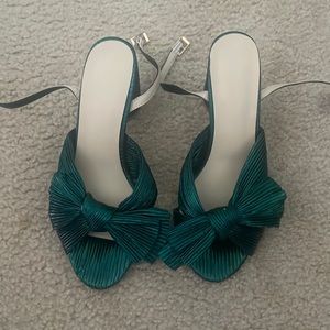 Green sandals